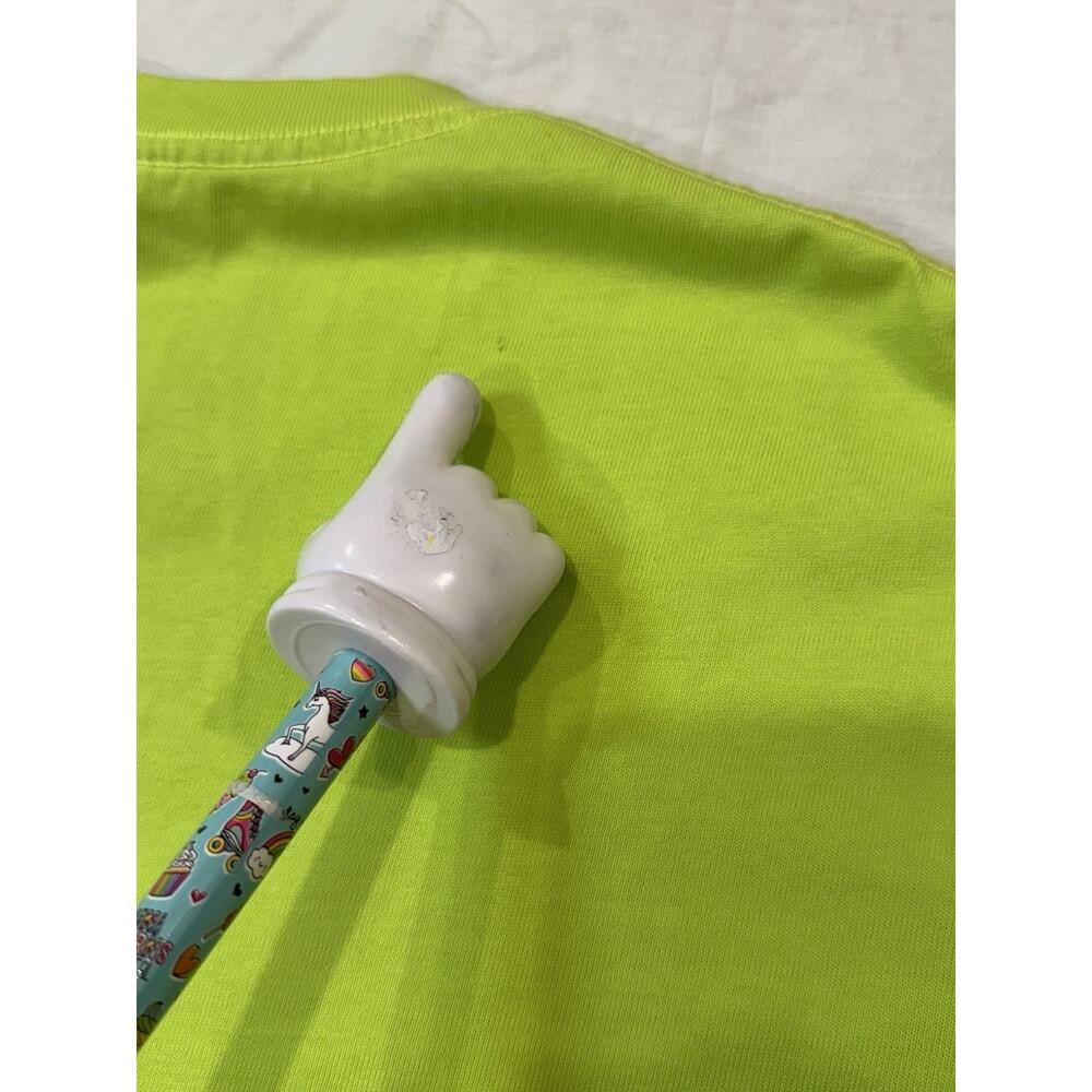 Nike Shirt Mens 2XL Rare Neon Green Sportswear Mushroom Embroidered Crew Neck - Picture 12 of 12